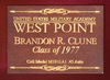 1977 West Point Reunion Class Pistol Display Case - Glass Top